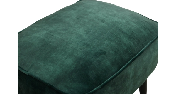 Křeslo CHADA s taburetem, zelená