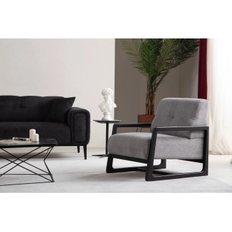 Křeslo DRILEM, světle šedá