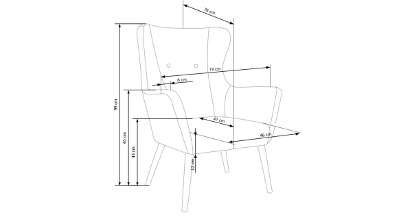 Křeslo GESNER, béžová