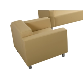 Křeslo GIDEON 3, krémová ekokůže