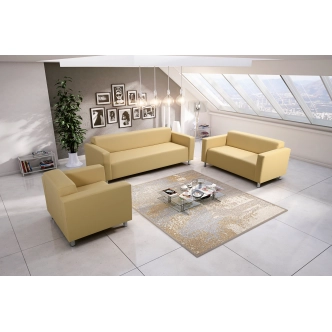 Křeslo GIDEON 3, krémová ekokůže