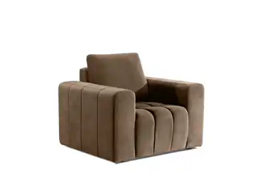 Křeslo GRAHAMIA 01, světle hnědá látka