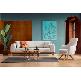 Křeslo GRALAN, krémová