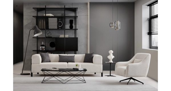 Křeslo GRIMLOR, bílá