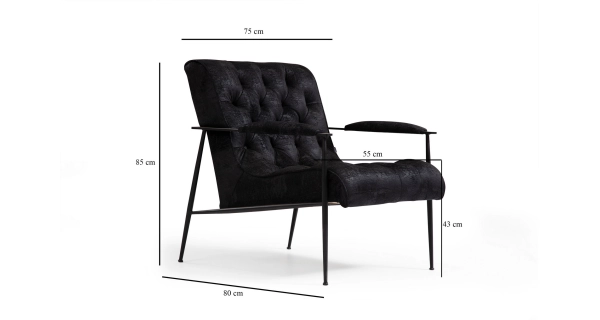 Křeslo HELTRIS, černá