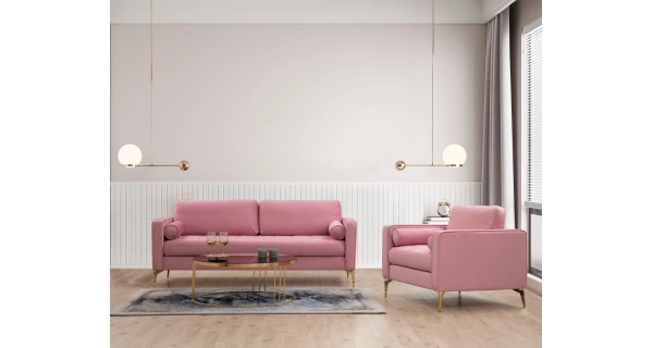 Křeslo KALTRE, růžová