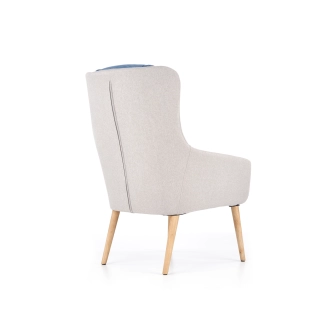 Křeslo KANAMARU, světle šedá/modrá