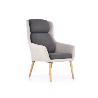 Křeslo KANAMARU, světle šedá/tmavě šedá