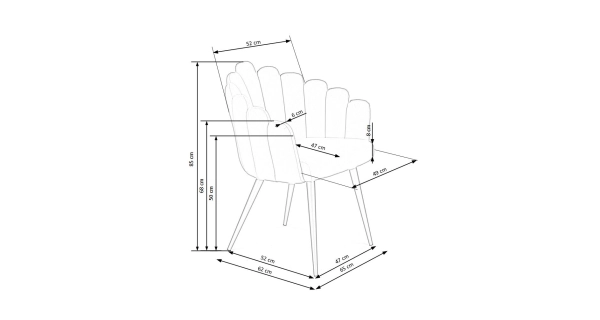Křeslo MACHESNA, šedá