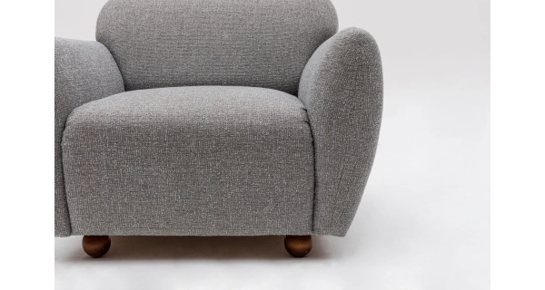 Křeslo MALMIR, světle šedá