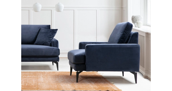 Křeslo MERLINOR, modrá