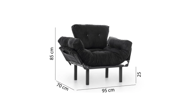 Křeslo NALDAL, černá