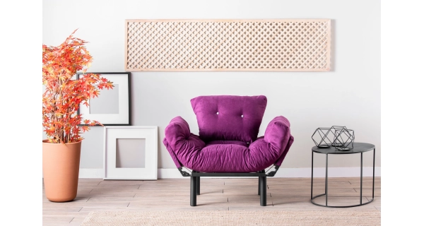 Křeslo NALDAL, fialová