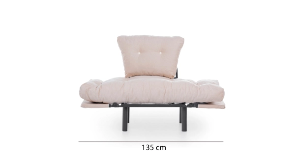 Křeslo NALDAL, krémová