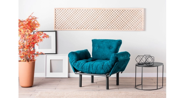 Křeslo NALDAL, petrolejová