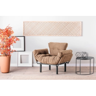 Křeslo NALDAL, světle hnědá