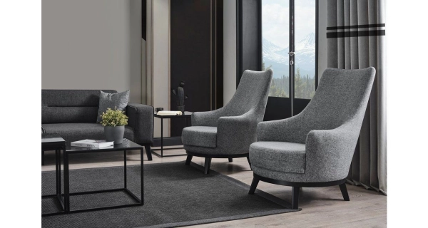 Křeslo NALVEN, světle šedá