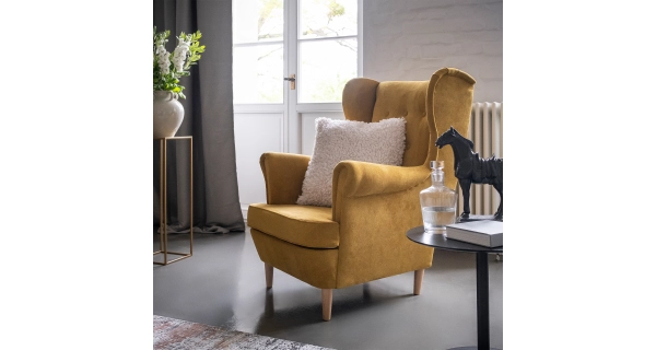 Křeslo ORBEA, tmavě šedá látka