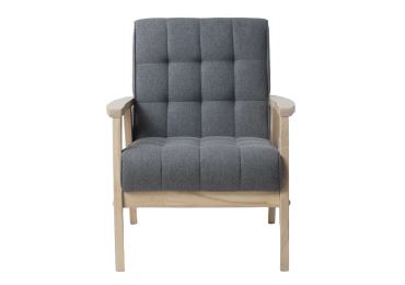 Křeslo PALAVAN, tmavě šedá/bílá lazura - II. jakost, POUZE OSOBNÍ ODBĚR