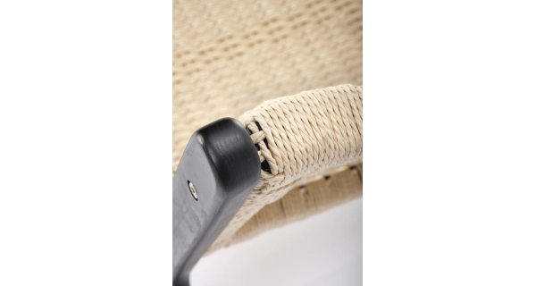 Křeslo PLATTA, černá/přírodní