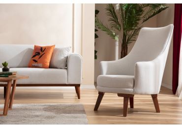 Křeslo REMTOR, krémová