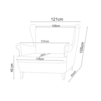 Křeslo SIMUL 2, krémová