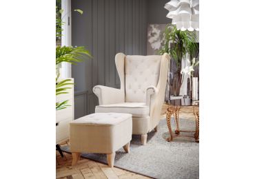 Křeslo SIMUL, krémová