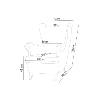 Křeslo SIMUL, žlutá