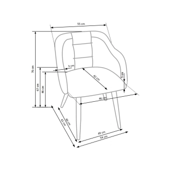 Křeslo SOSTERO, světle šedá/béžová