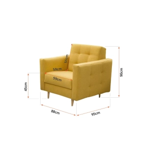 Křeslo STAVROS, světle šedá