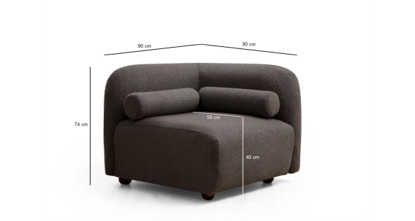 Křeslo TELGAR, tmavě šedá