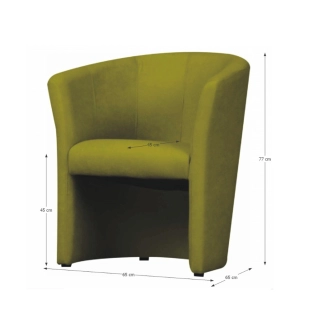 Křeslo TUANGU, zelená látka