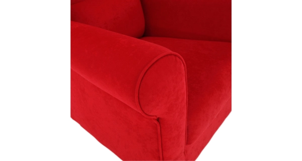 Křeslo ušák BABAR, červená látka