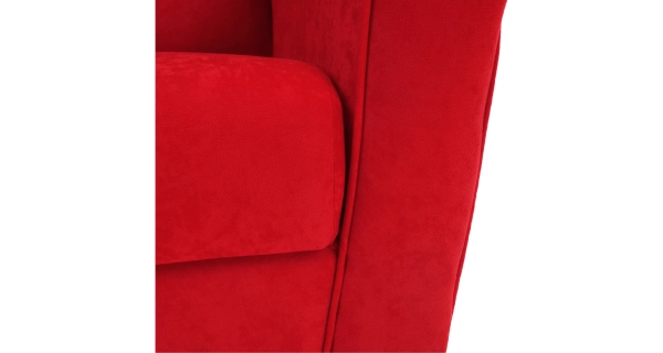 Křeslo ušák BABAR, červená látka