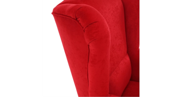Křeslo ušák BABAR, červená látka