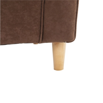 Křeslo ušák BABAR, hnědá látka
