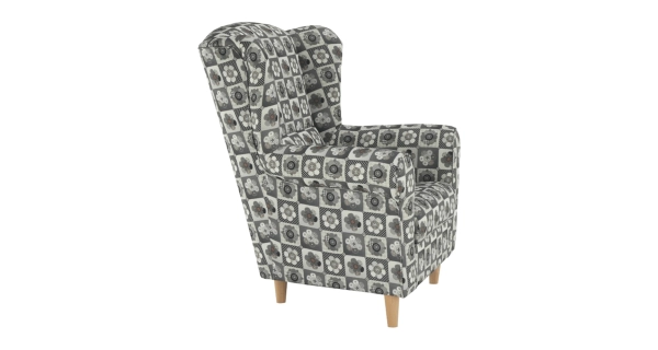 Křeslo ušák BABAR, vzor patchwork N1