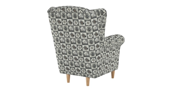 Křeslo ušák BABAR, vzor patchwork N1