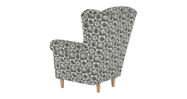 Křeslo ušák BABAR, vzor patchwork N1