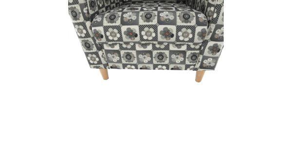 Křeslo ušák BABAR, vzor patchwork N1