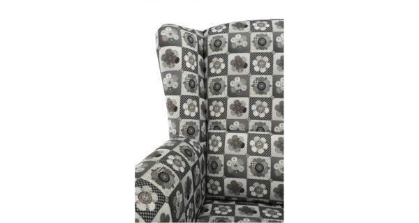 Křeslo ušák BABAR, vzor patchwork N1