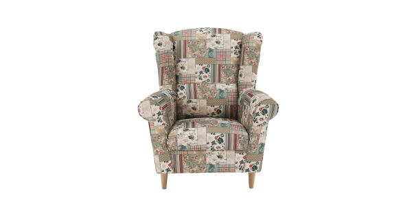 Křeslo ušák BABAR, vzor patchwork Viorica 1