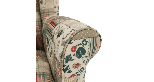 Křeslo ušák BABAR, vzor patchwork Viorica 1