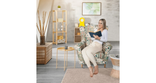 Křeslo ušák BABAR, vzor patchwork Viorica 1