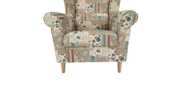 Křeslo ušák BABAR, vzor patchwork Viorica 1