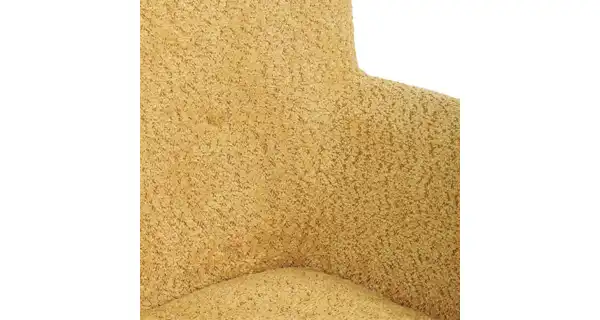 Křeslo ušák LIRVI, krémová látka, černý kov