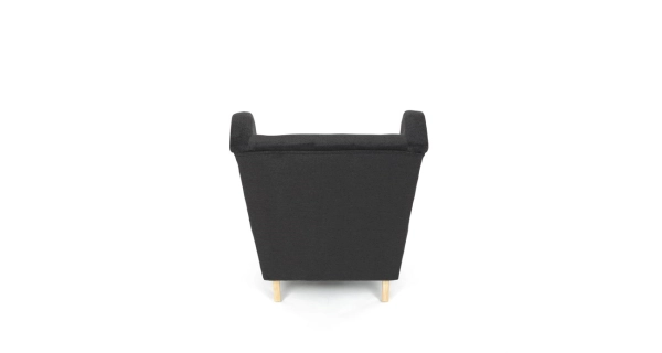 Křeslo ušák WINVON, černá látka