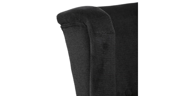 Křeslo ušák WINVON, černá látka