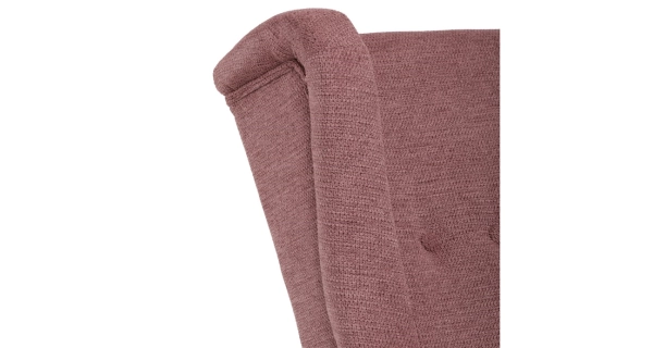 Křeslo ušák WINVON, růžová látka