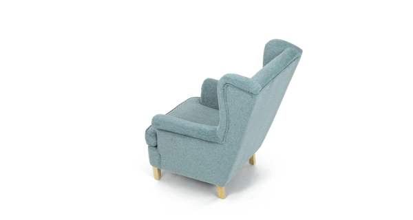 Křeslo ušák WINVON, zelená látka